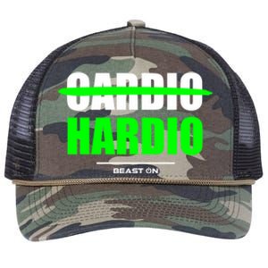 Cardio Is Hardio Bodybuilding Gains Gym Fitness Training Gift Retro Rope Trucker Hat Cap