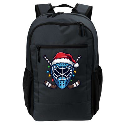 Christmas Ice Hockey Player Santa Funny Gift Xmas Gift Daily Commute Backpack