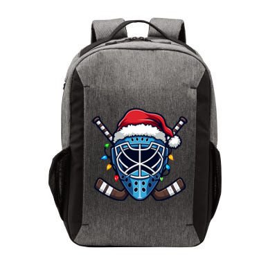 Christmas Ice Hockey Player Santa Funny Gift Xmas Gift Vector Backpack