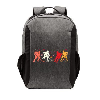 Christmas Ice Hockey Players Santa Hat Holiday Funny Gift Vector Backpack