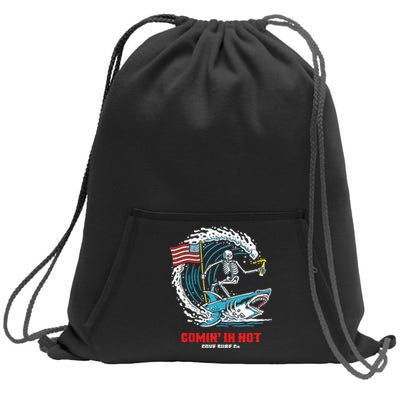 Comin In Hot Cove Surf Co Sweatshirt Cinch Pack Bag