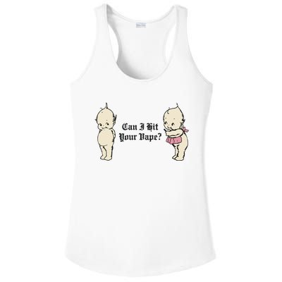 Can I Hit Your Vape Ladies PosiCharge Competitor Racerback Tank