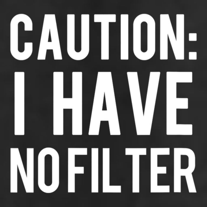 Caution I Have No Filter Funny Sarcastic Joke Trucker Hat