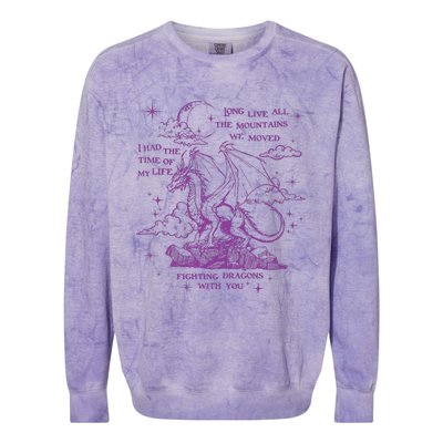 Cool I Had The Time Of My Life Fighting Dragons With You Colorblast Crewneck Sweatshirt