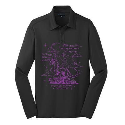 Cool I Had The Time Of My Life Fighting Dragons With You Silk Touch Performance Long Sleeve Polo