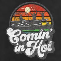 Comin In Hot Pontoon Boat Funny Boating Lake Pontooning Gift Beanie
