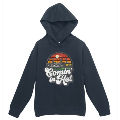 Comin In Hot Pontoon Boat Funny Boating Lake Pontooning Gift Urban Pullover Hoodie