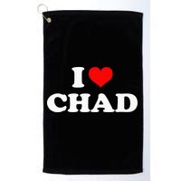 Chad I Heart Chad I Love Chad Golf Towel