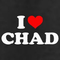Chad I Heart Chad I Love Chad Golf Towel