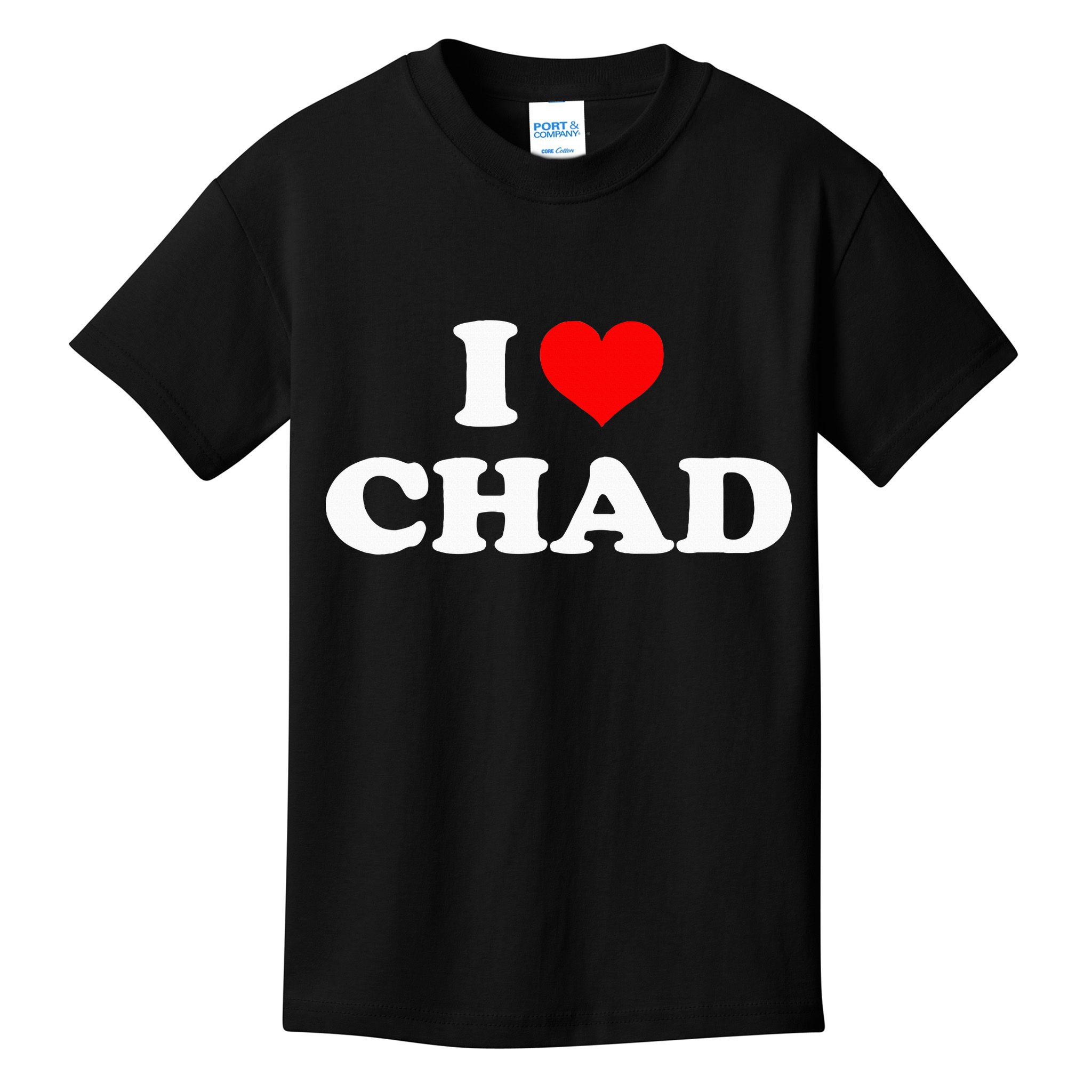 Chad I Heart Chad I Love Chad Kids T-Shirt