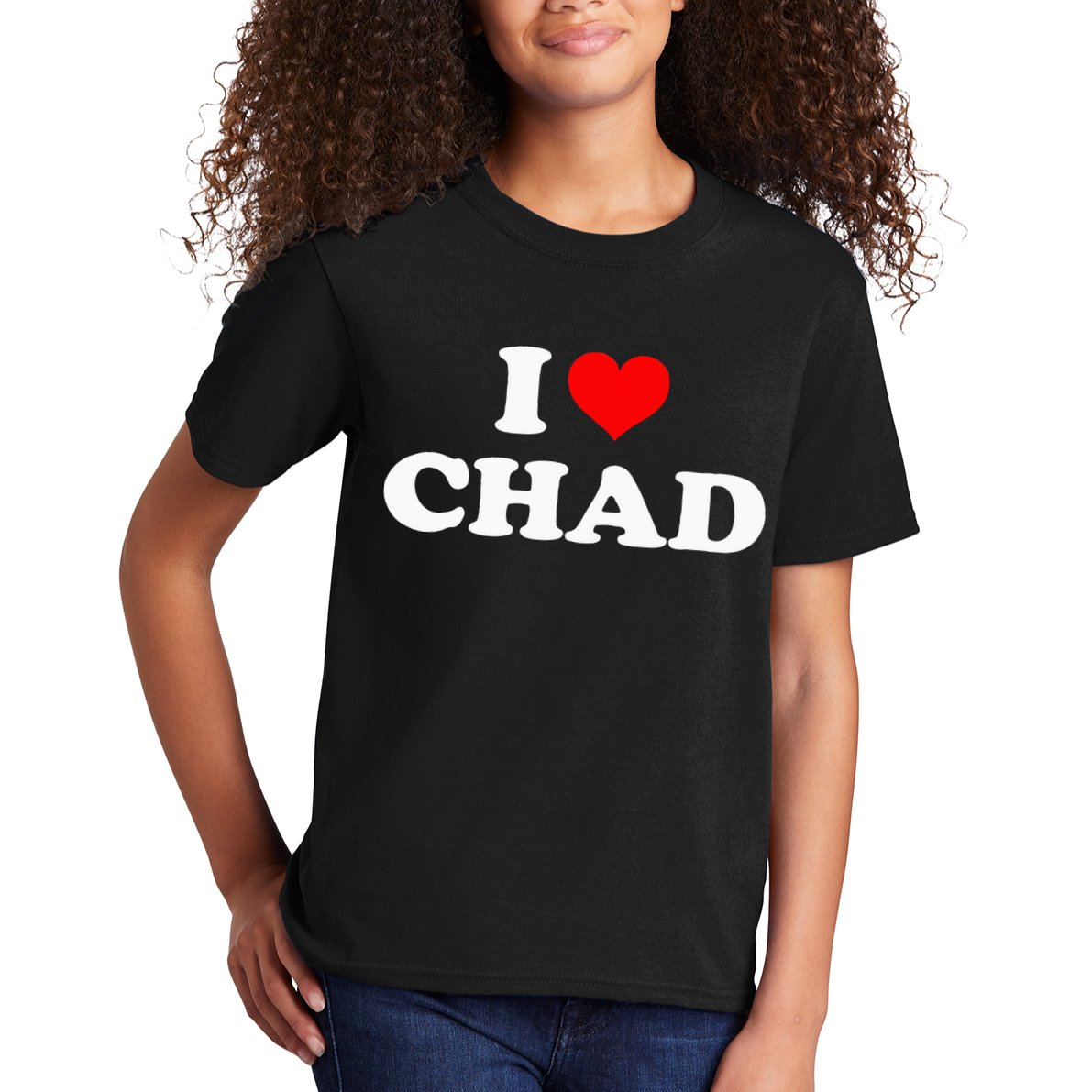 Chad I Heart Chad I Love Chad Kids T-Shirt