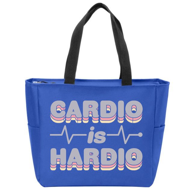 Cardio Is Hardio Zip Tote Bag