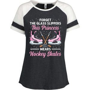 Cool Ice Hockey Design For Girl Mom Wo Ice Hockey Player Enza Ladies Jersey Colorblock Tee