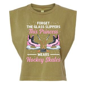 Cool Ice Hockey Design For Girl Mom Wo Ice Hockey Player Garment-Dyed Women's Muscle Tee