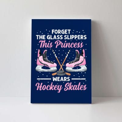 Cool Ice Hockey Design For Girl Mom Wo Ice Hockey Player Canvas