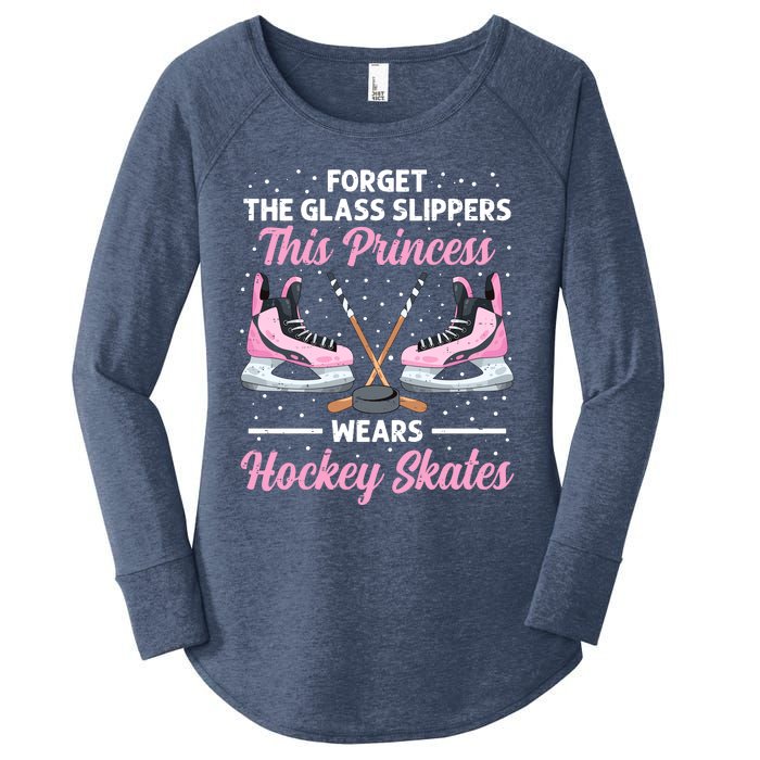 Cool Ice Hockey Design For Girl Mom Wo Ice Hockey Player Women's Perfect Tri Tunic Long Sleeve Shirt