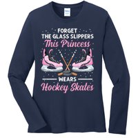 Cool Ice Hockey Design For Girl Mom Wo Ice Hockey Player Ladies Long Sleeve Shirt