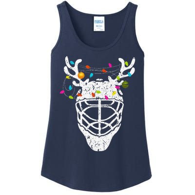 Christmas Ice Hockey Reindeer Xmas Hockey Ladies Essential Tank