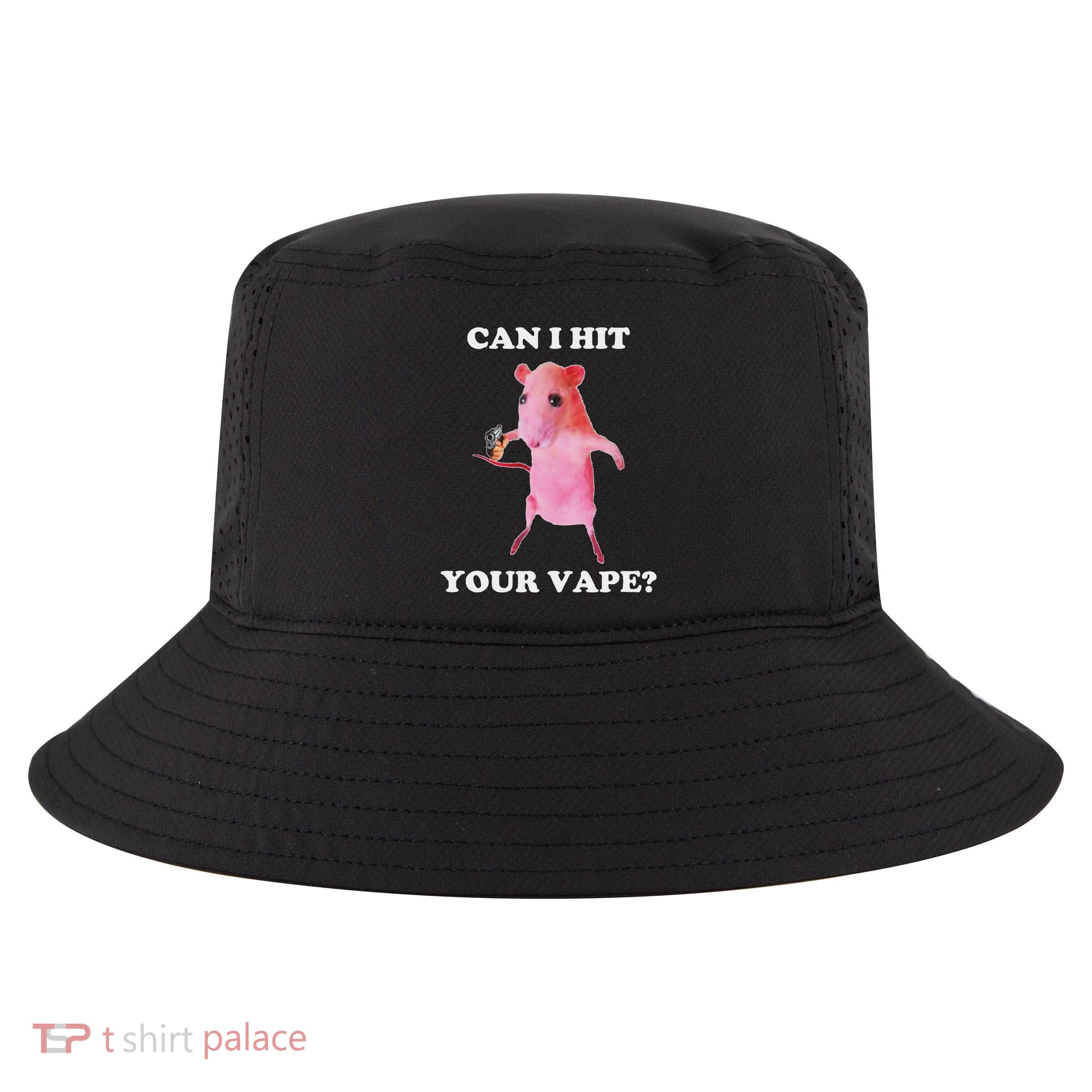 Can I Hit Your Vape Funny Rat Cool Comfort Performance Bucket Hat