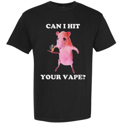 Can I Hit Your Vape Funny Rat Garment-Dyed Heavyweight T-Shirt
