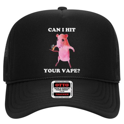Can I Hit Your Vape Funny Rat Trucker Hat