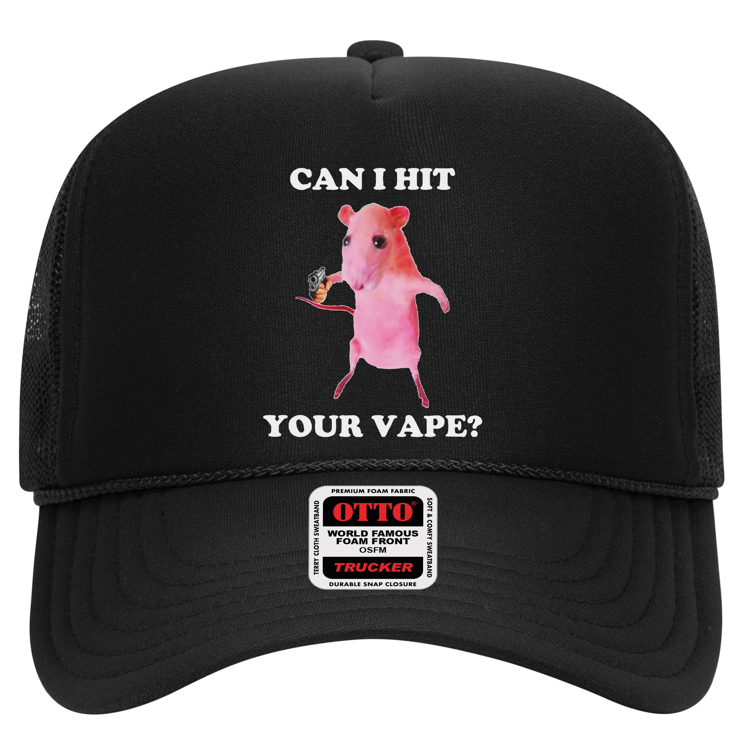 Can I Hit Your Vape Funny Rat Hat