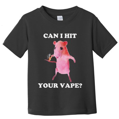 Can I Hit Your Vape Funny Rat Toddler T-Shirt