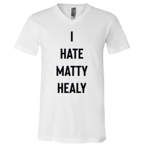 Charli I Hate Matty Healy V-Neck T-Shirt