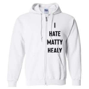 Charli I Hate Matty Healy Full Zip Hoodie