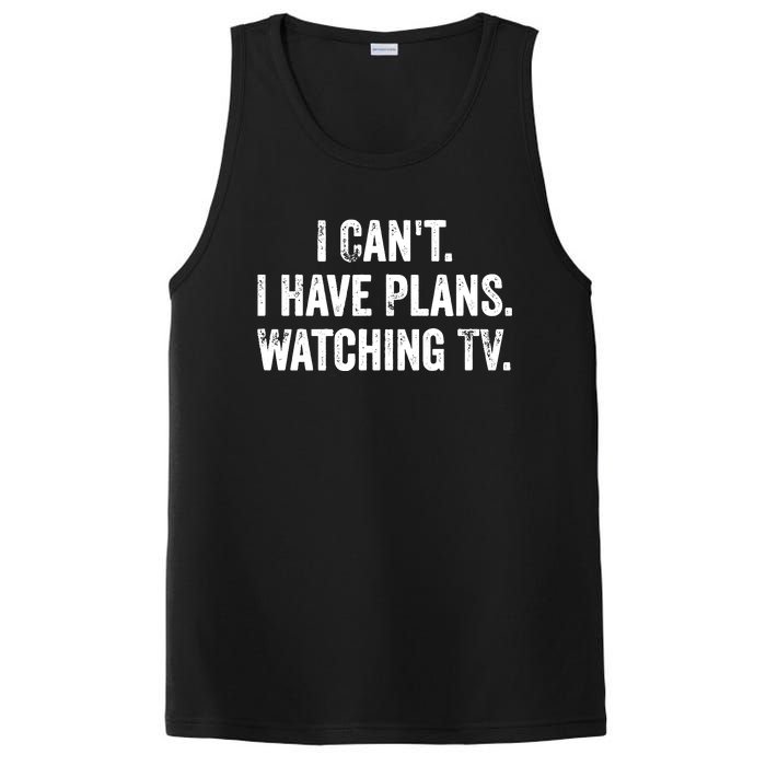 CanT. I Have Plans. Watching Tv. / Funny Tv Shows & Movie PosiCharge Competitor Tank