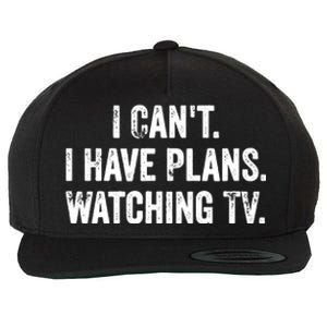 CanT. I Have Plans. Watching Tv. / Funny Tv Shows & Movie Wool Snapback Cap