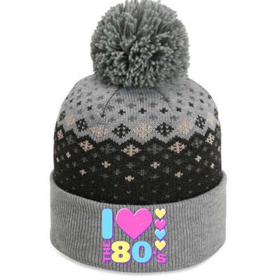 Cute I Heart Love The 80's The Baniff Cuffed Pom Beanie