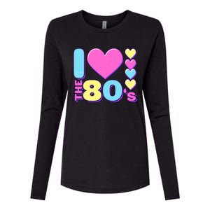 Cute I Heart Love The 80's Womens Cotton Relaxed Long Sleeve T-Shirt