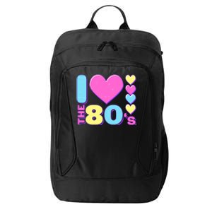 Cute I Heart Love The 80's City Backpack