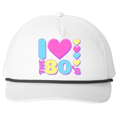 Cute I Heart Love The 80's Snapback Five-Panel Rope Hat