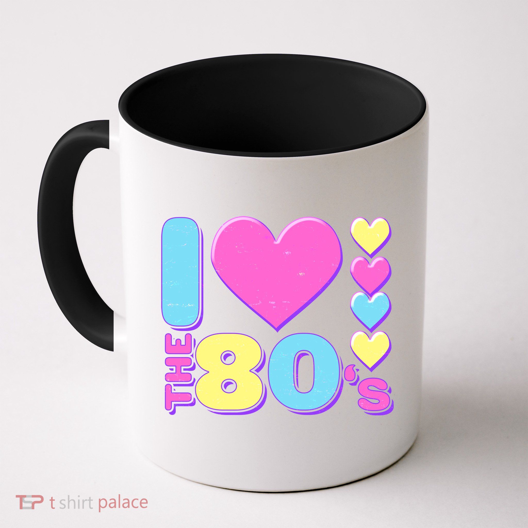Cute I Heart Love The 80's Mug