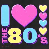 Cute I Heart Love The 80's Beanie