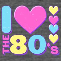 Cute I Heart Love The 80's 7 Panel Mesh Trucker Snapback Hat
