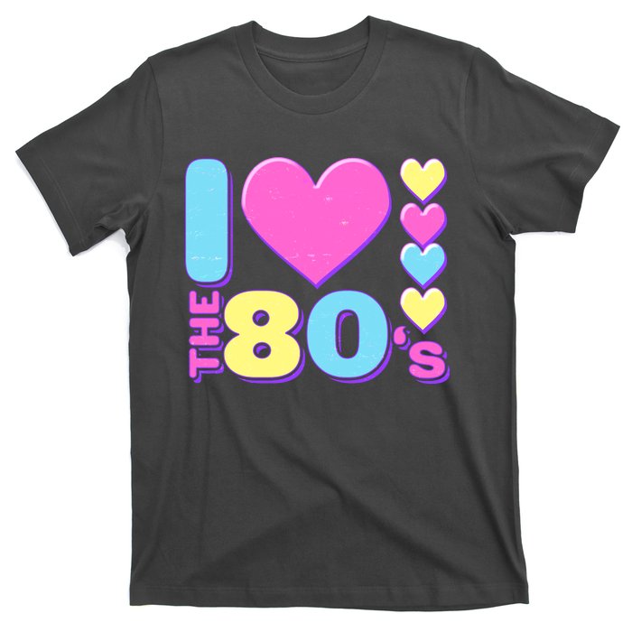 Cute I Heart Love The 80's T-Shirt