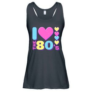 Cute I Heart Love The 80's Ladies Essential Flowy Tank