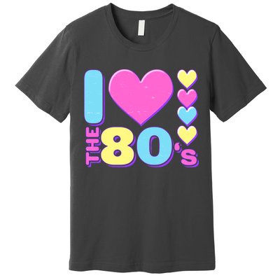 Cute I Heart Love The 80's Premium T-Shirt