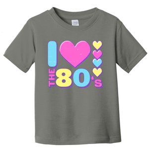 Cute I Heart Love The 80's Toddler T-Shirt