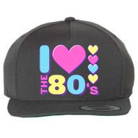 Cute I Heart Love The 80's Wool Snapback Cap