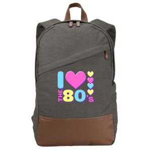 Cute I Heart Love The 80's Cotton Canvas Backpack