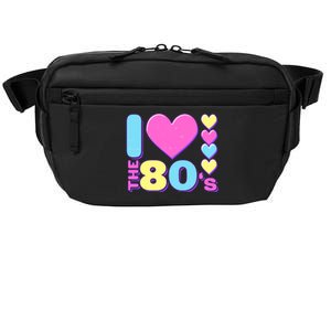 Cute I Heart Love The 80's Crossbody Pack