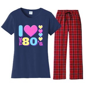 Cute I Heart Love The 80's Women's Flannel Pajama Set