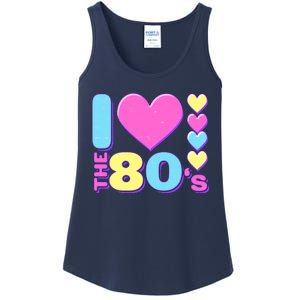 Cute I Heart Love The 80's Ladies Essential Tank