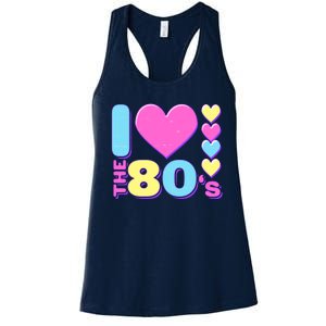 Cute I Heart Love The 80's Women's Racerback Tank