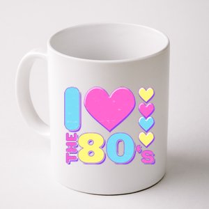 Cute I Heart Love The 80's Coffee Mug