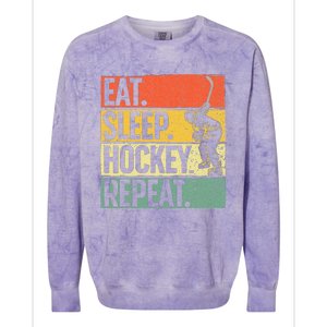 Cute Ice Hockey For  Hockey Lover Goalie Sports Colorblast Crewneck Sweatshirt